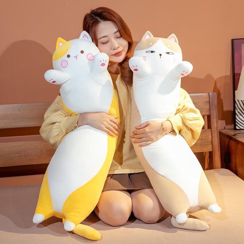 Cute Long Cat Stuffed Squish Plush Pillow - Executive-Skincare