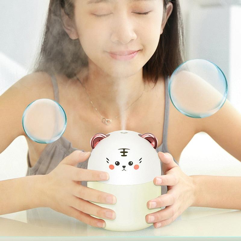 New Desktop Humidifier With Colorful Atmosphere Light 250ml Capacity Cold Mist Aroma Diffuser Home Bedroom Humidifier Purifies - Image #8