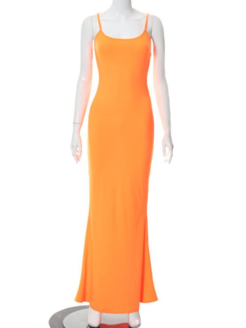 Backless Long Maxi Dress - Executive-Skincare