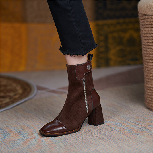 Fashion High Heel Martin Boots Fashion - Executive-Skincare