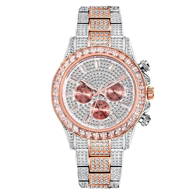 Men's Diamond Calendar Watches - Executive-Skincare