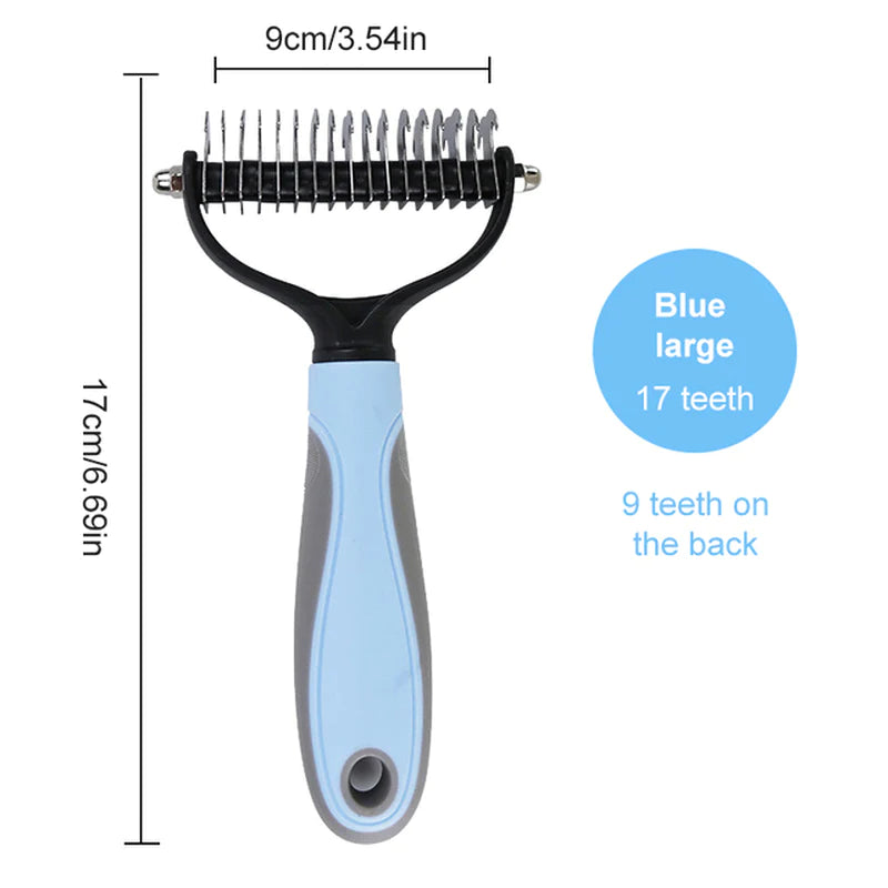 Dog Brush Pet Dog Hair Remover Cat Comb Grooming and Care Brush for Matted Long Hair and Short Hair Curly Dog Supplies