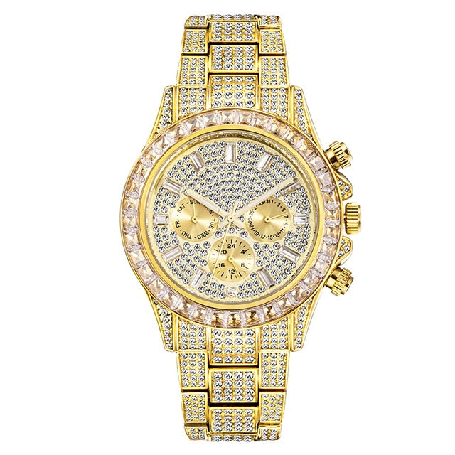 Men's Diamond Calendar Watches - Executive-Skincare