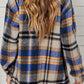 Plaid Pocketed Button Down Shacket - Executive-Skincare