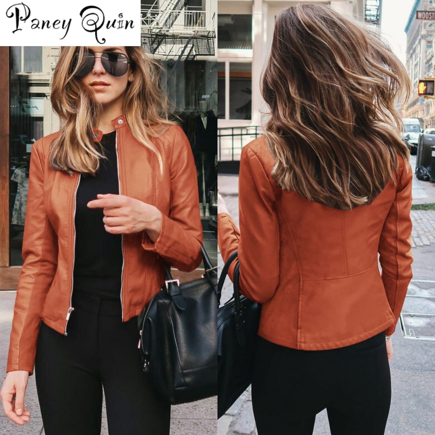 Faux Leather PU Jacket - Executive-Skincare