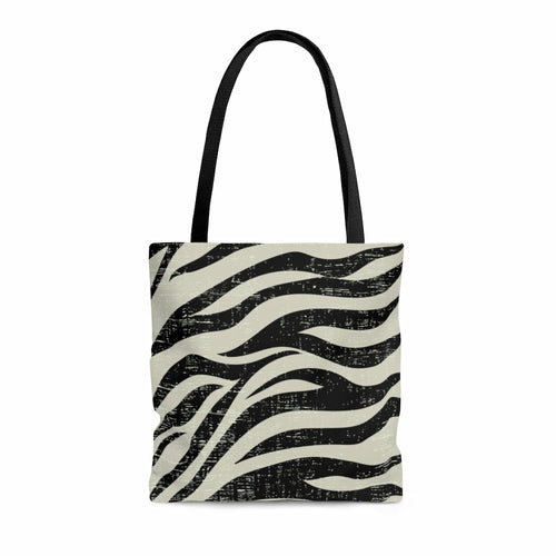 Double Sided Zebra Print Beach Shopper Tote Bag Medium - Executive-Skincare