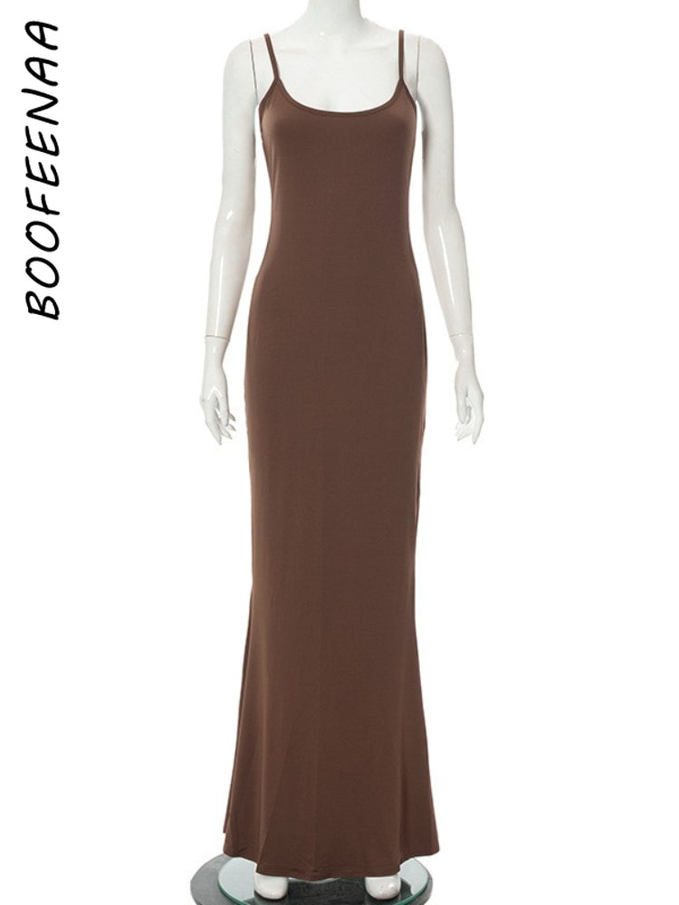 Backless Long Maxi Dress - Executive-Skincare