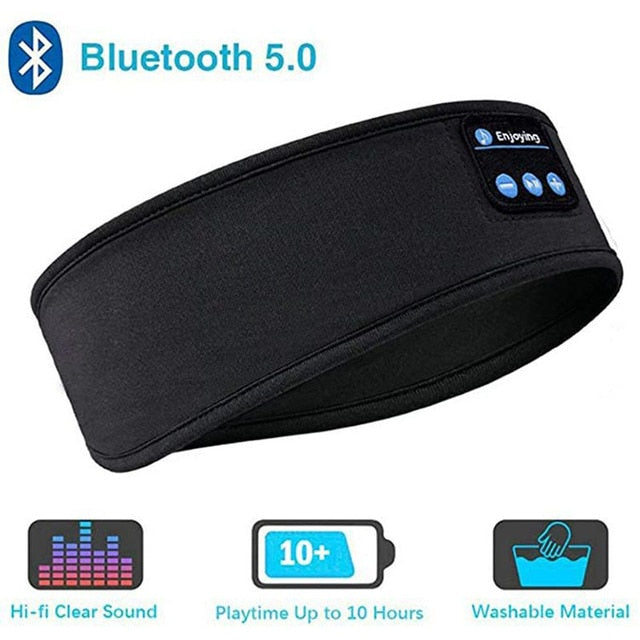 Elastic Bluetooth Headband Eye Mask - Executive-Skincare