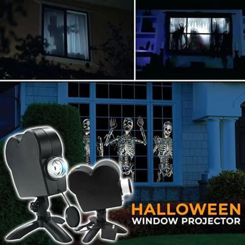 Window LED Light Display Laser Halloween Home DJ Show Lamp Christmas Spotlights Projector - Executive-Skincare