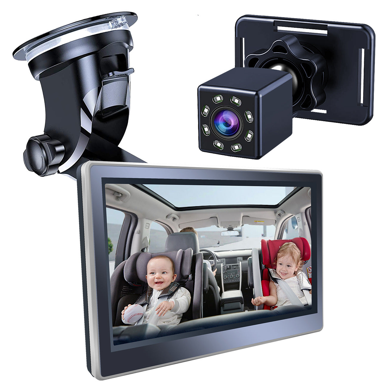 Car Infant Baby Infrared Night Vision Rearview Mirror - Executive-Skincare