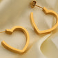 Heart Shape Hoop Earrings - Executive-Skincare