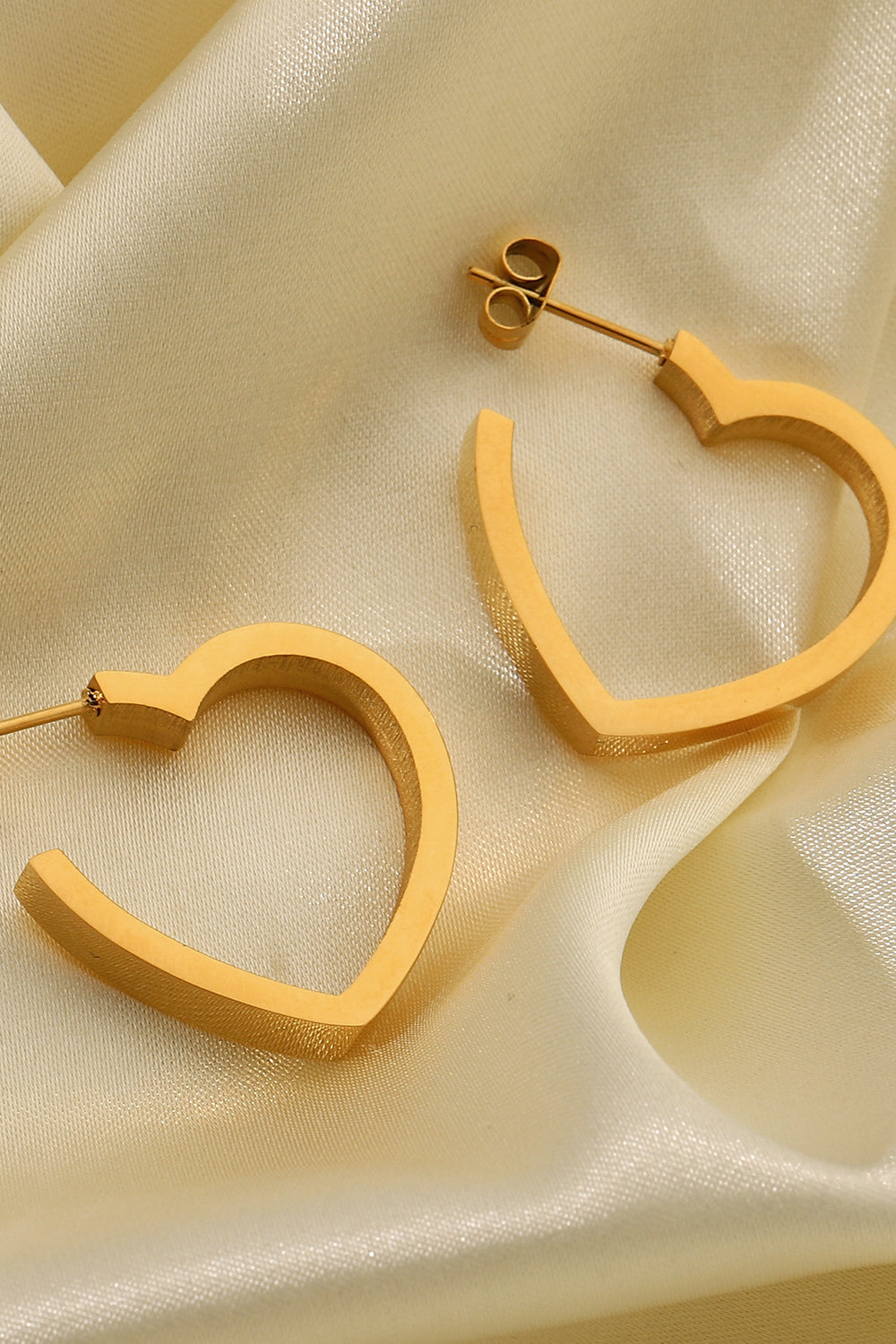 Heart Shape Hoop Earrings - Executive-Skincare