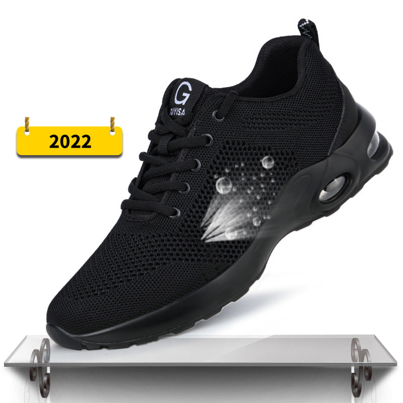 Indestructible Steel Toe Work Shoes Men Sneakers Fashion Air Cushion Safety Shoes - Executive-Skincare