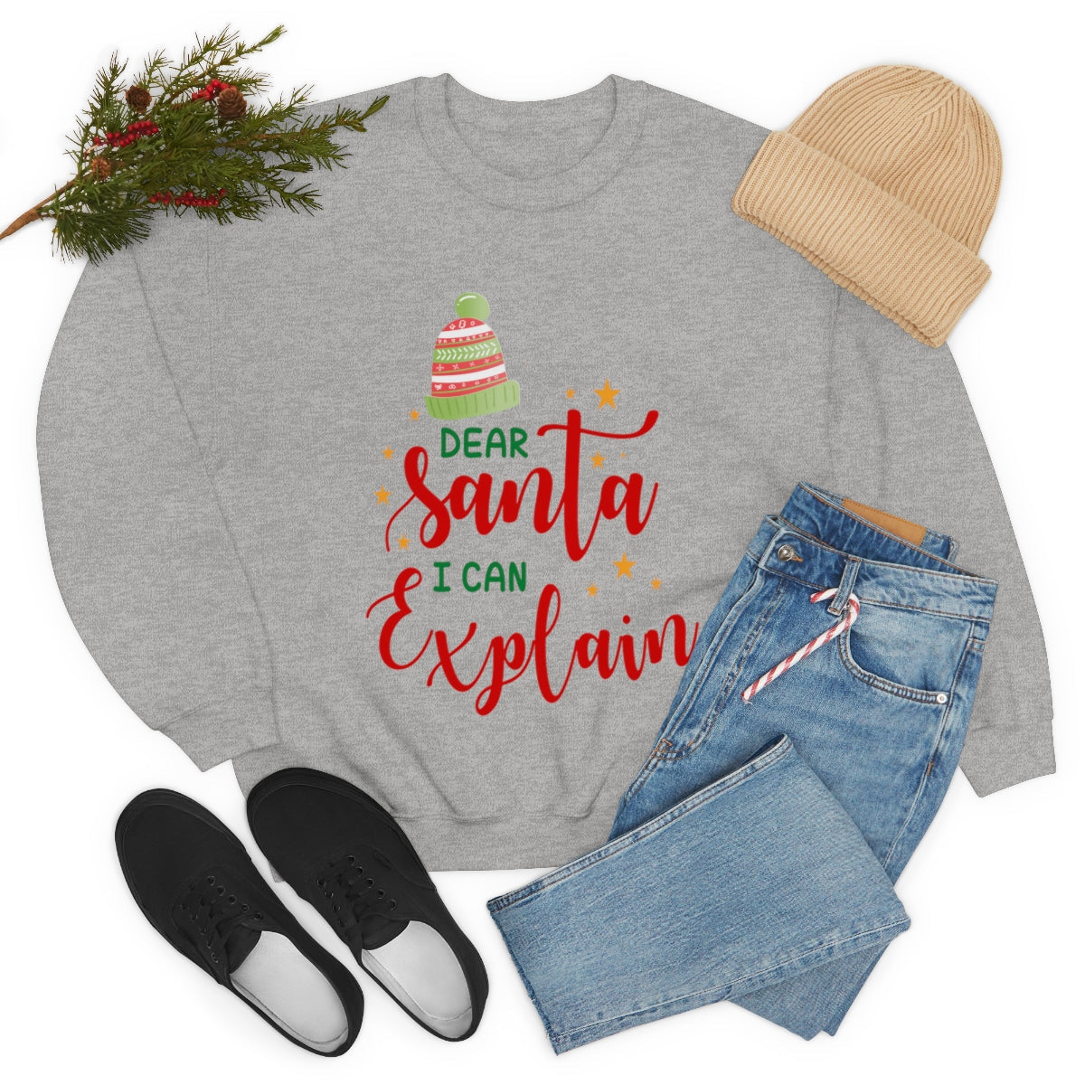 Womens Santa I Can Explain Sweatshirt - Executive-Skincare