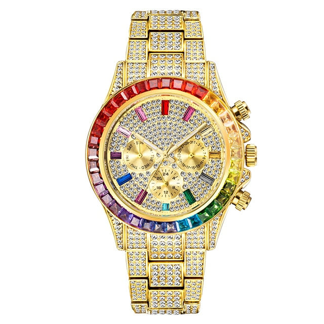 Men's Diamond Calendar Watches - Executive-Skincare