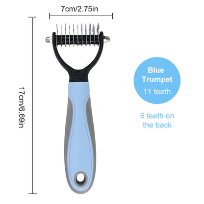 Dog Brush Pet Dog Hair Remover Cat Comb Grooming and Care Brush for Matted Long Hair and Short Hair Curly Dog Supplies