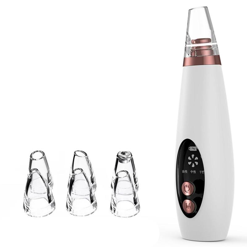 USB Rechargeable Blackhead Remover Face Pore Vacuum Skin Care Acne Pore Cleaner Pimple Removal Vacuum Suction Facial Tools - Executive-Skincare