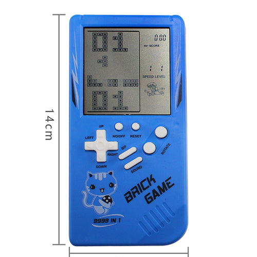 Retro Childhood Tetris Handheld Game Player Blue - Executive-Skincare