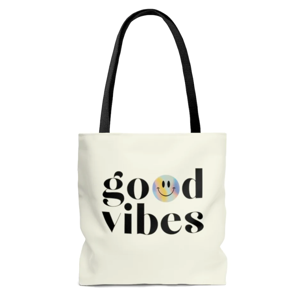 Good Vibes Beach Shopper Tote Bag Medium - Executive-Skincare