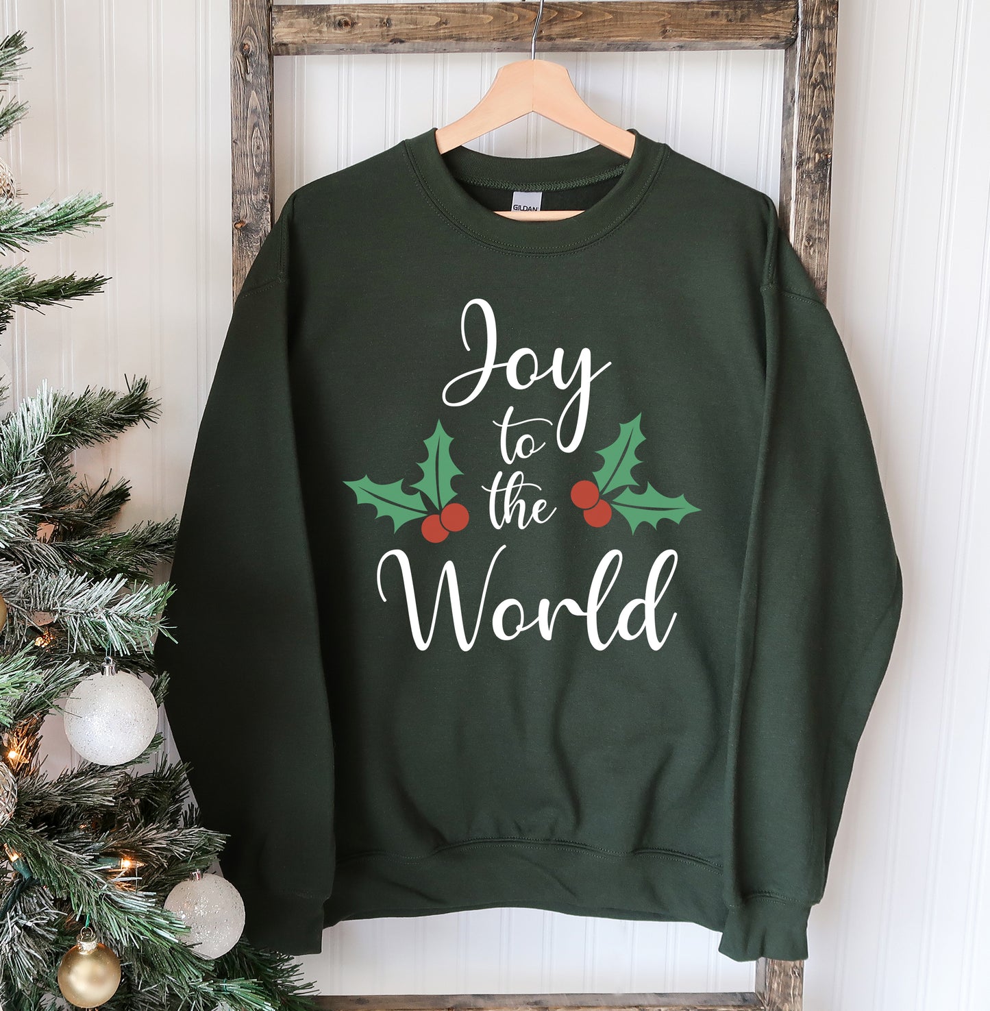 Joy To The World Christmas Sweatshirt - Executive-Skincare