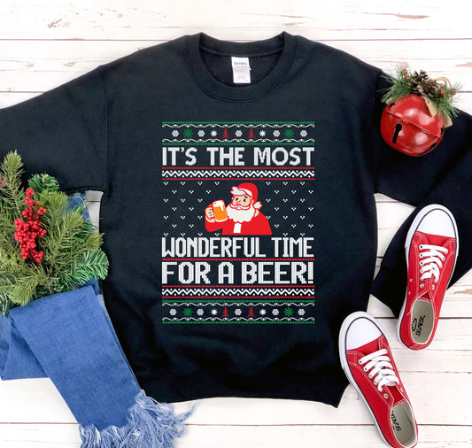 Its The Most Wonderful Time Christmas Sweatshirt - Executive-Skincare