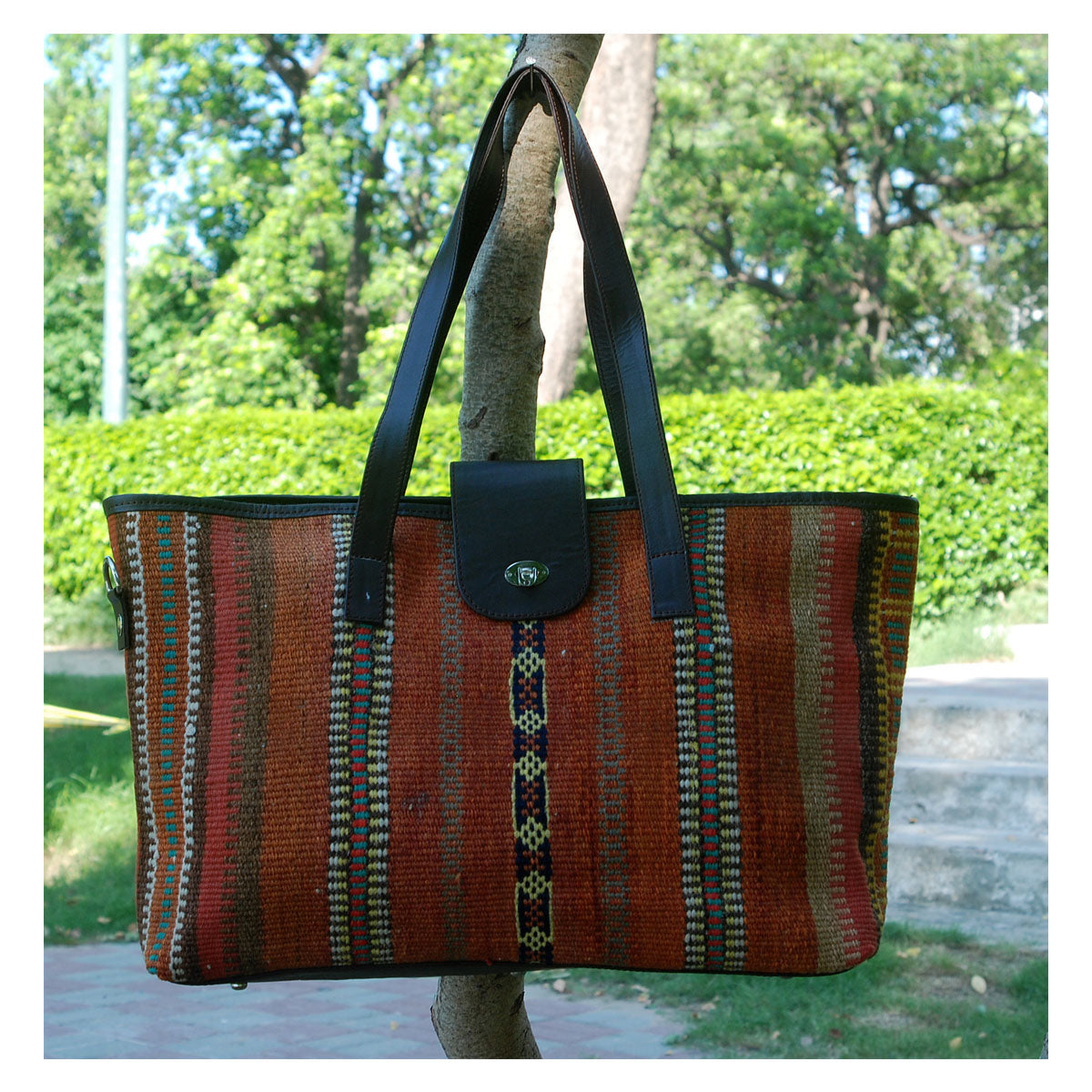 Kilim Leather Willow Grove Bag - Executive-Skincare