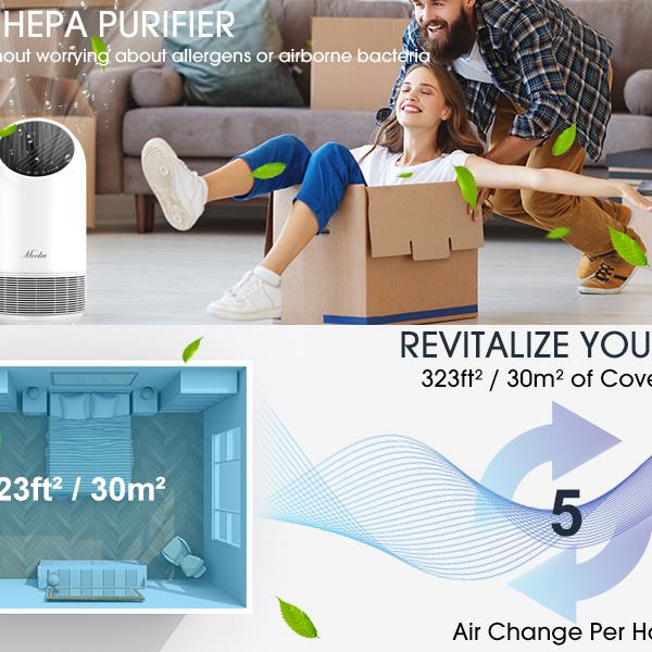 True HEPA Air Purifierfor Home 360° Deep Purification - Executive-Skincare