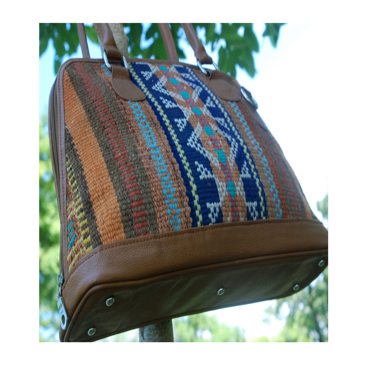 Kilim Leather Paprika Bag - Executive-Skincare