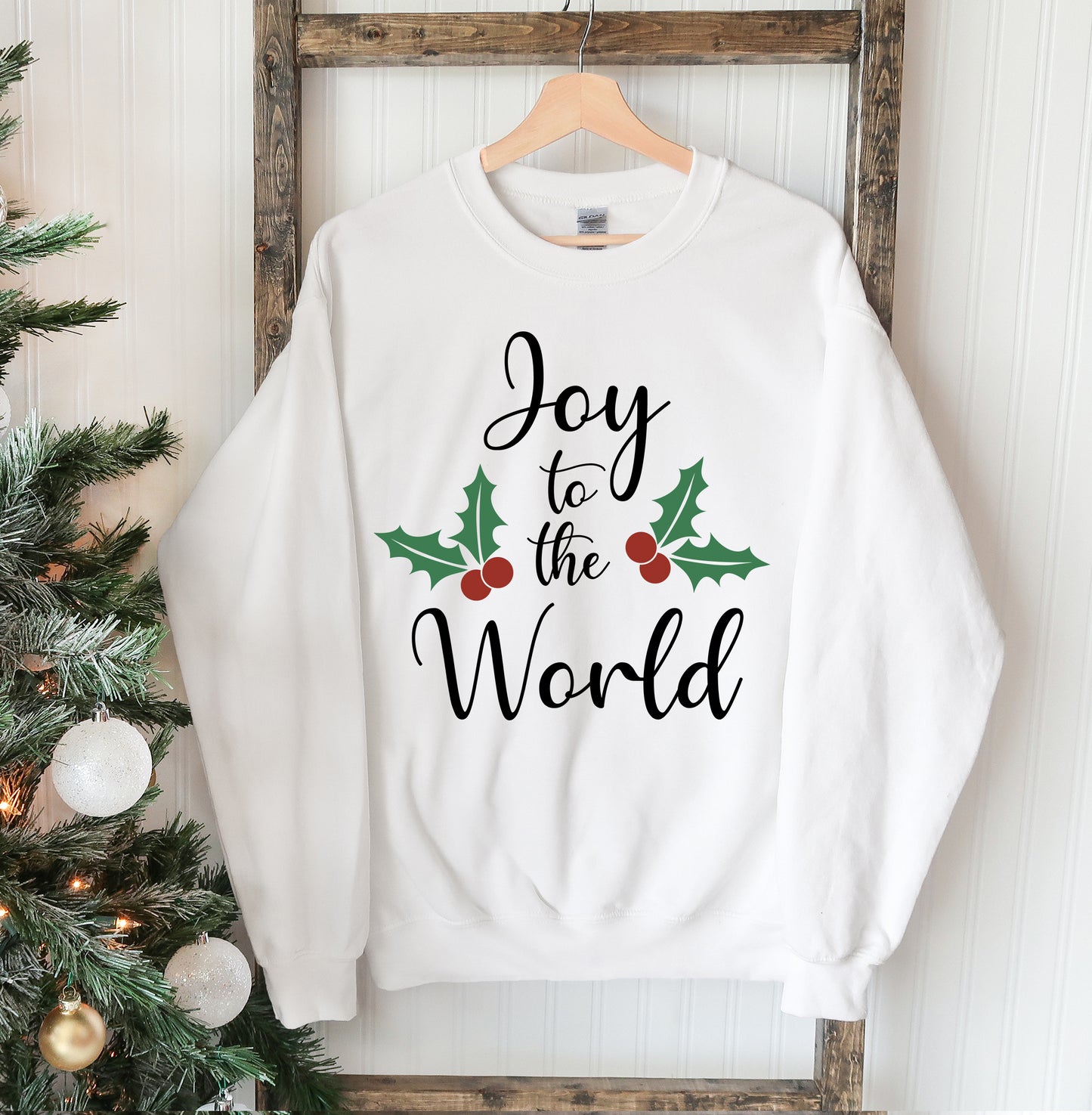 Joy To The World Christmas Sweatshirt - Executive-Skincare