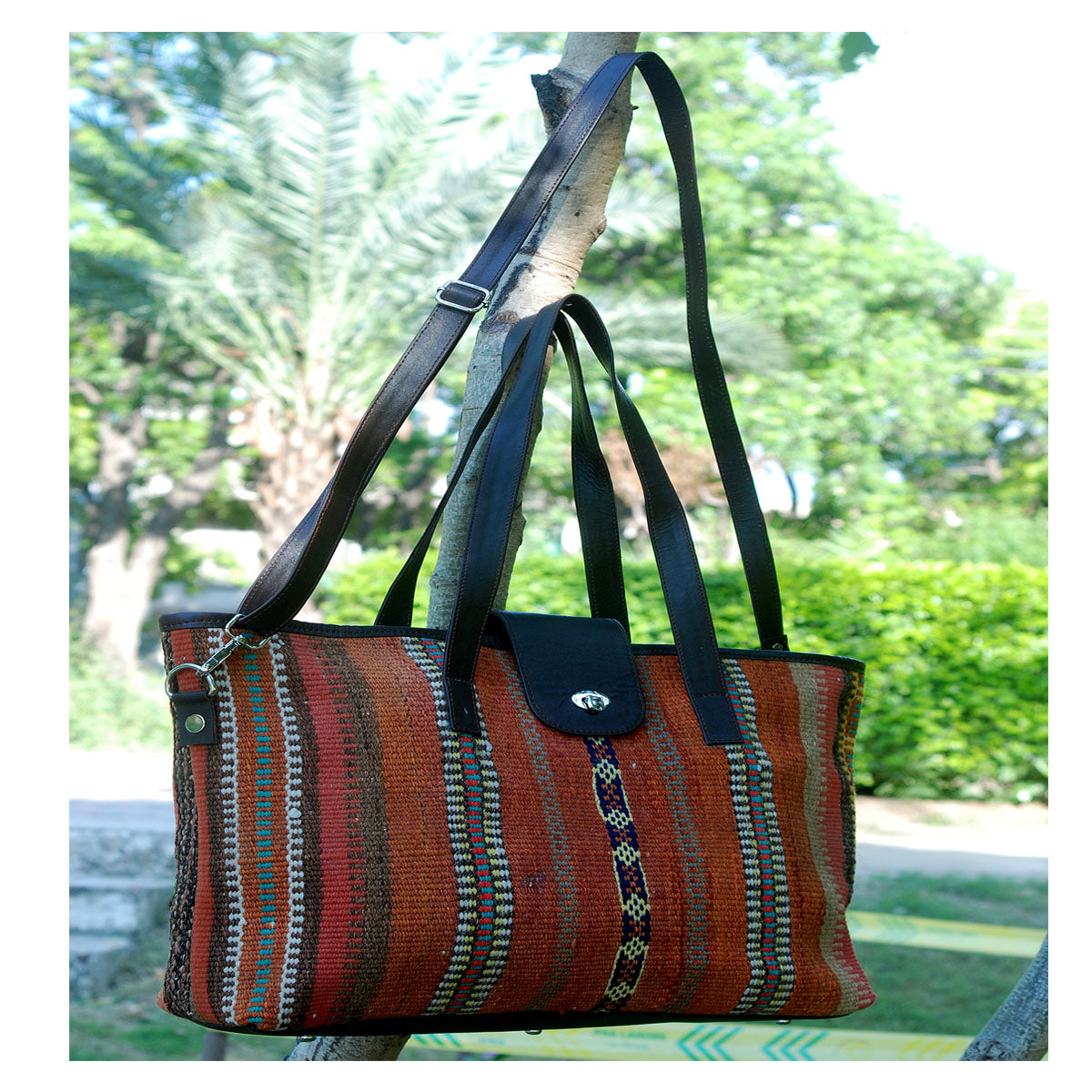 Kilim Leather Willow Grove Bag - Executive-Skincare