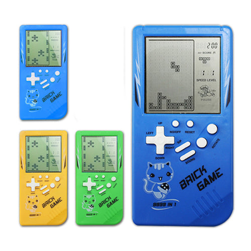 Retro Childhood Tetris Handheld Game Player Blue - Executive-Skincare