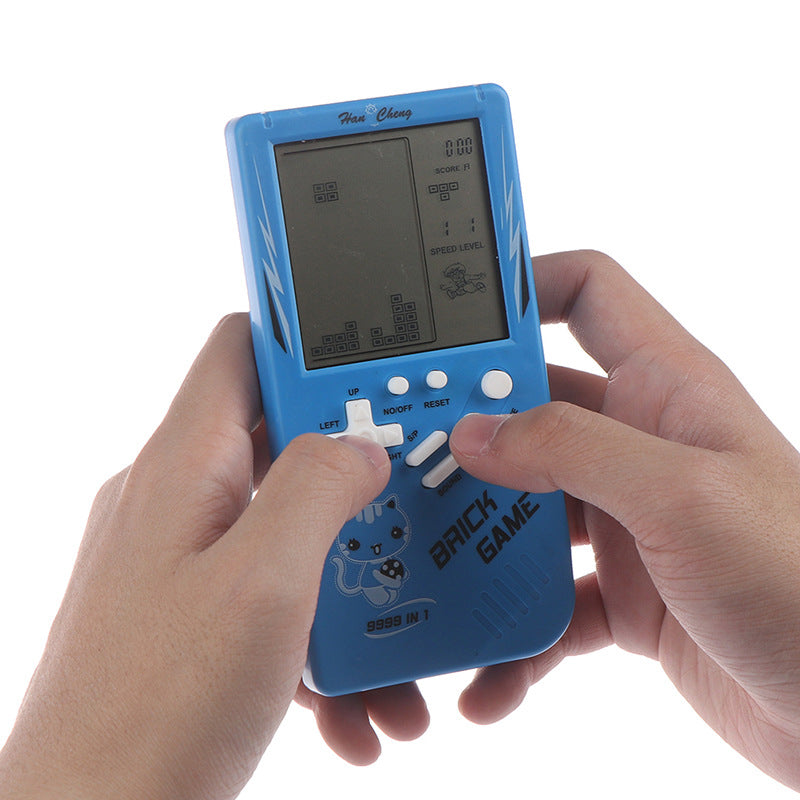 Retro Childhood Tetris Handheld Game Player Blue - Executive-Skincare