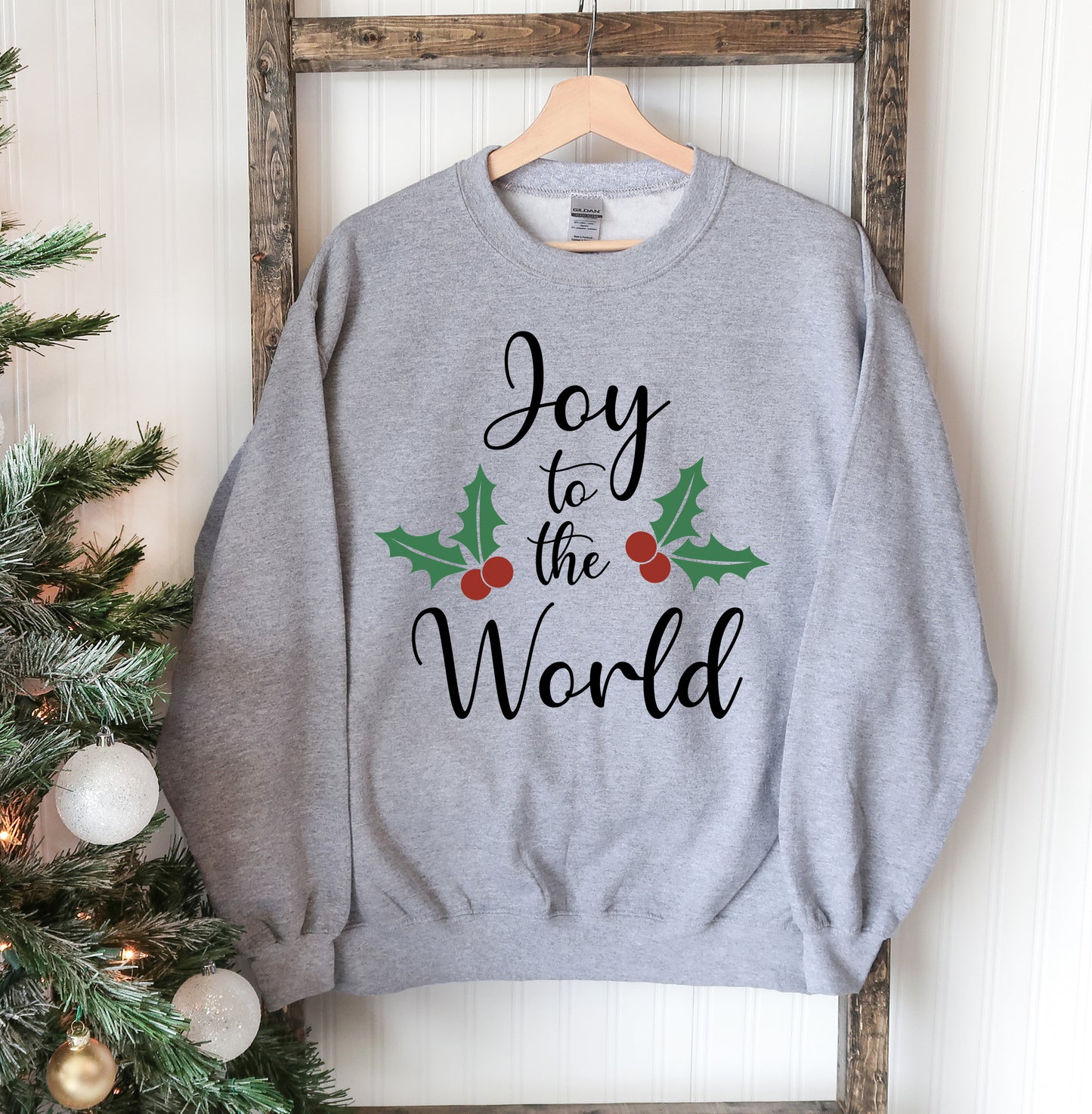 Joy To The World Christmas Sweatshirt - Executive-Skincare