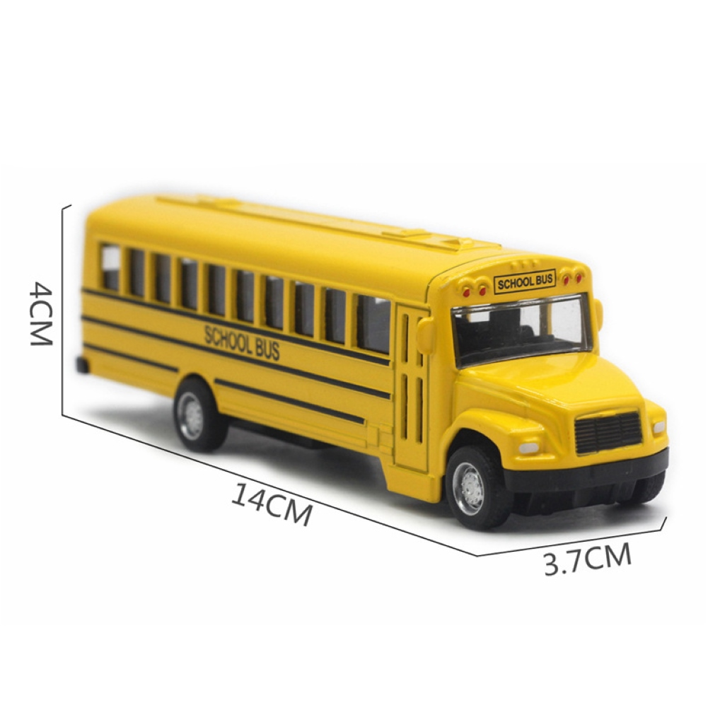 Alloy Inertial School Bus Model Car Model For Gifts Kids Boy Toys - Executive-Skincare