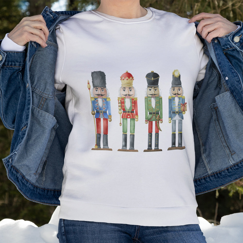 Womens Nutcracker Toy Soldiers Sweatshirt - Executive-Skincare