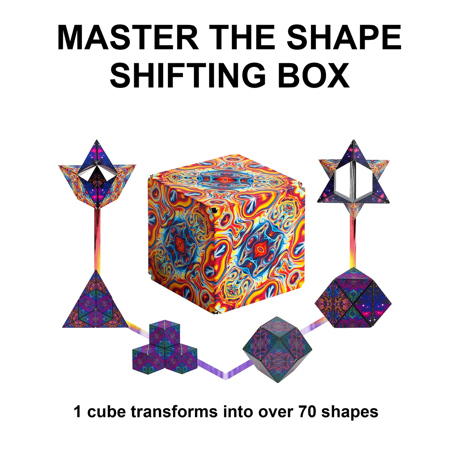 3D Changeable Magnetic Magic Cube For Kids Puzzle Cube Antistress Toy - Executive-Skincare