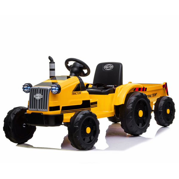 Toy Tractor with Trailer 3-Gear-Shift Ground Loader Ride - Executive-Skincare