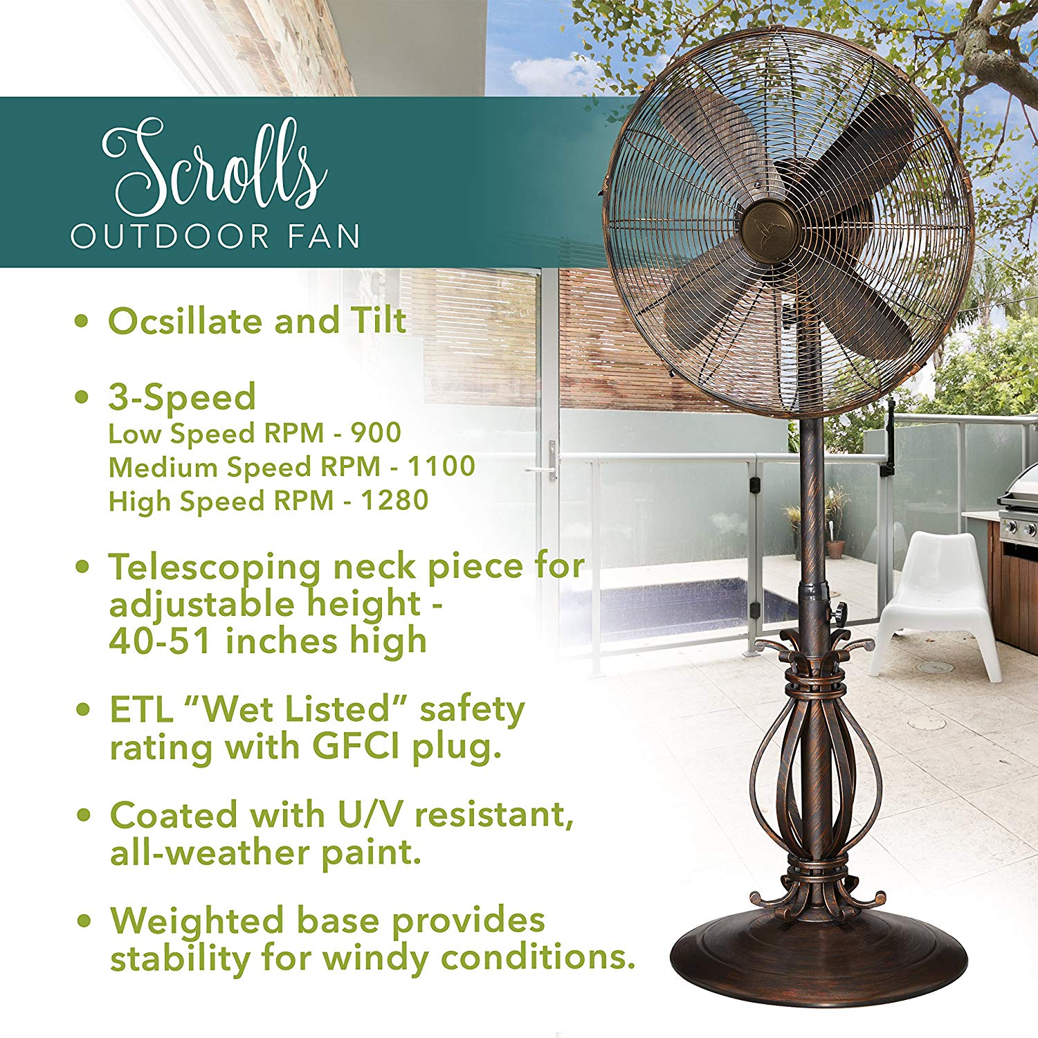 Outdoor Fan - Prestigious - Executive-Skincare