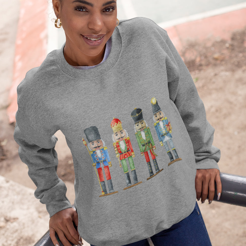 Womens Nutcracker Toy Soldiers Sweatshirt - Executive-Skincare