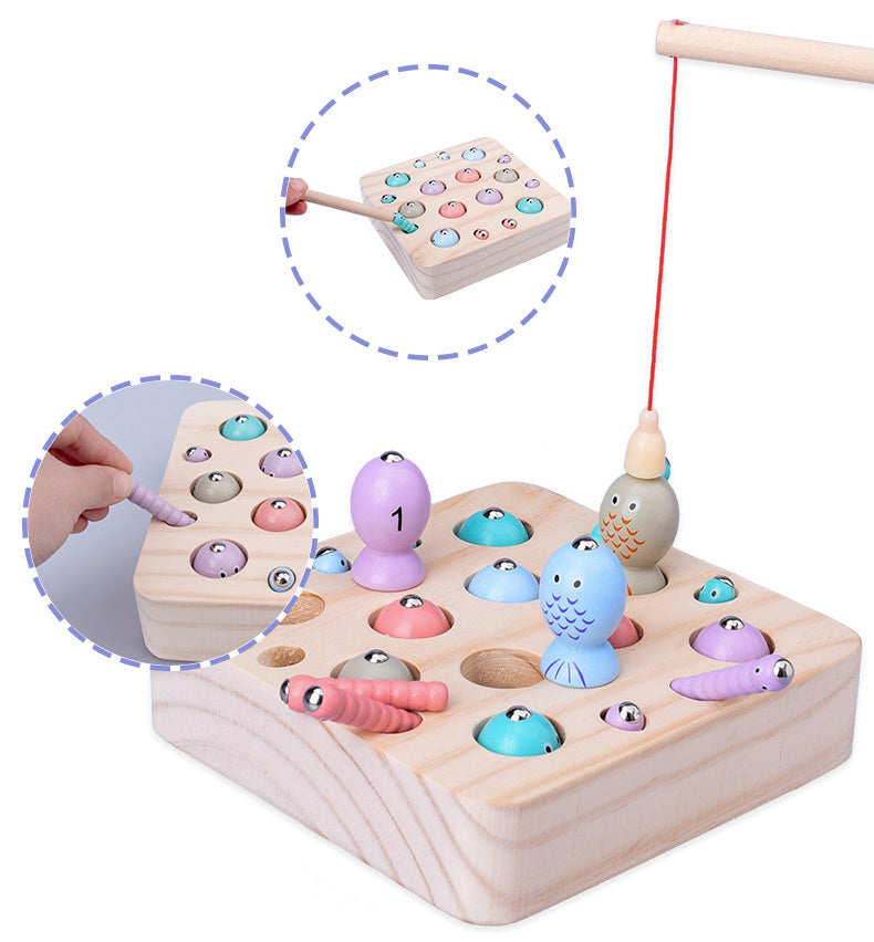 Wooden Fishing Magnetic Toy for Kids - Executive-Skincare