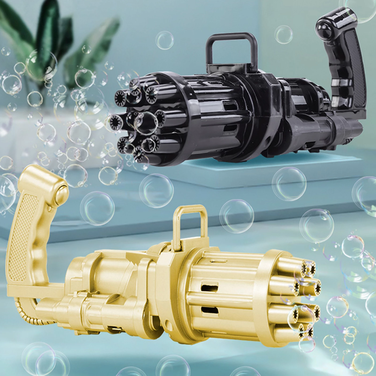 Summer Soap Water Bubble Machine Gatling Bubble Gun Toys - Executive-Skincare