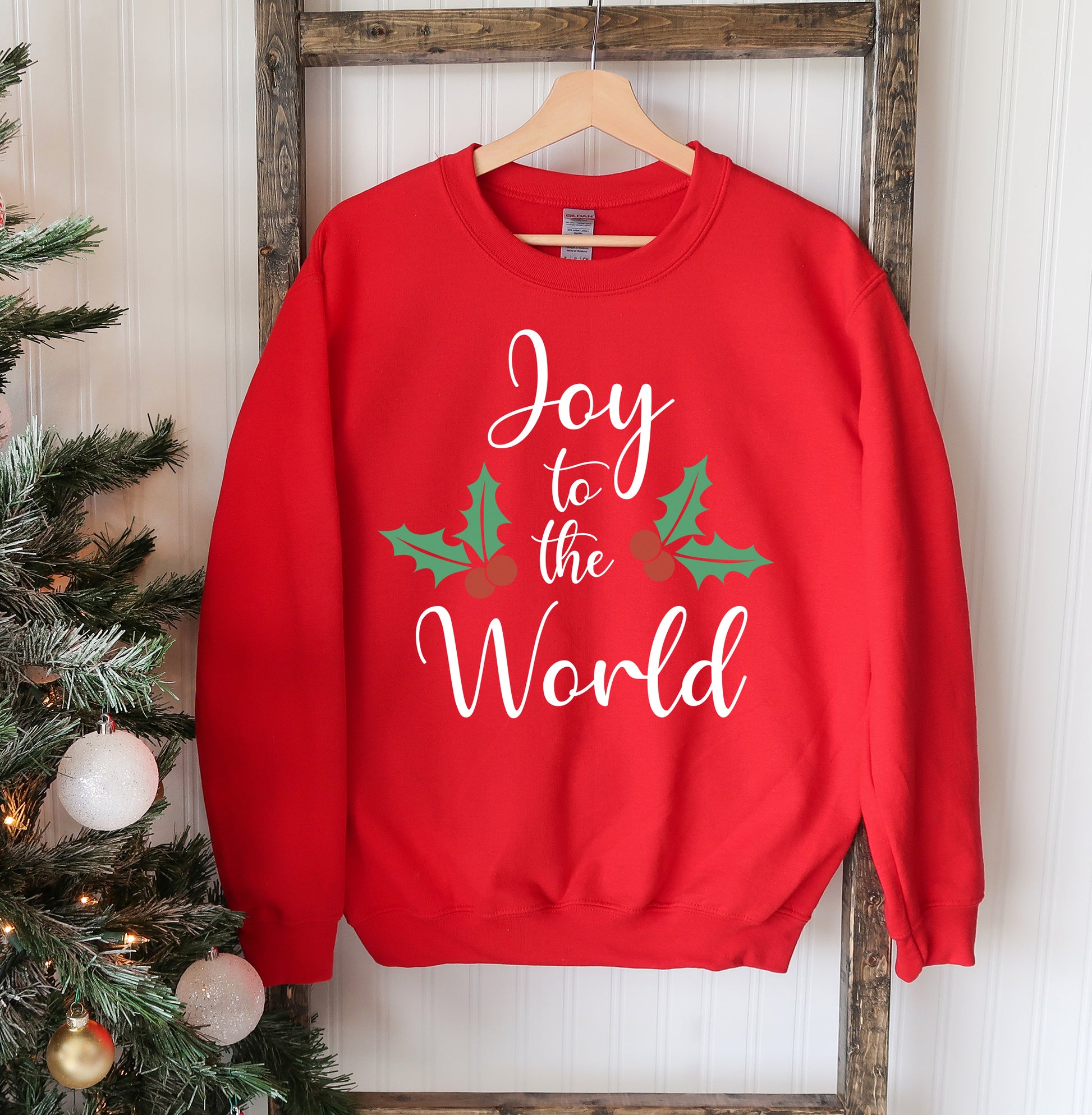 Joy To The World Christmas Sweatshirt - Executive-Skincare