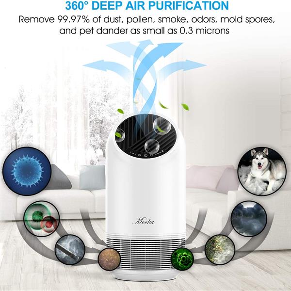 True HEPA Air Purifierfor Home 360° Deep Purification - Executive-Skincare