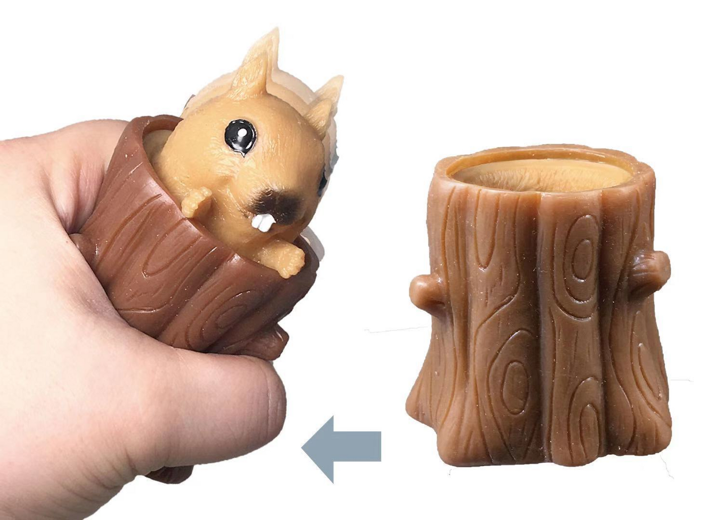 Squishy Funny Cute Animals Anti-stress Evil Squirrel - Executive-Skincare