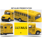 Alloy Inertial School Bus Model Car Model For Gifts Kids Boy Toys - Executive-Skincare