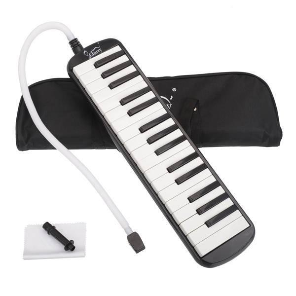 32-Key Melodica with Mouthpiece & Hose & Bag Black - Executive-Skincare