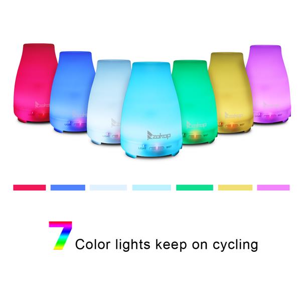 200ML RGB Color Cycling Aroma Diffuser with Controller - Executive-Skincare