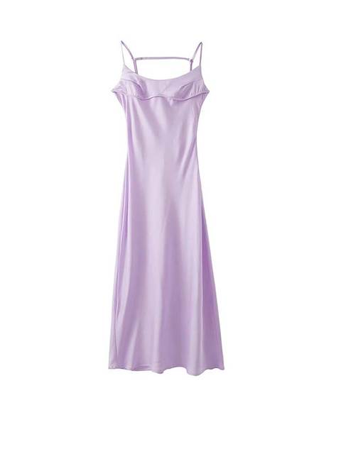 Satin Sleeveless Dress - Executive-Skincare