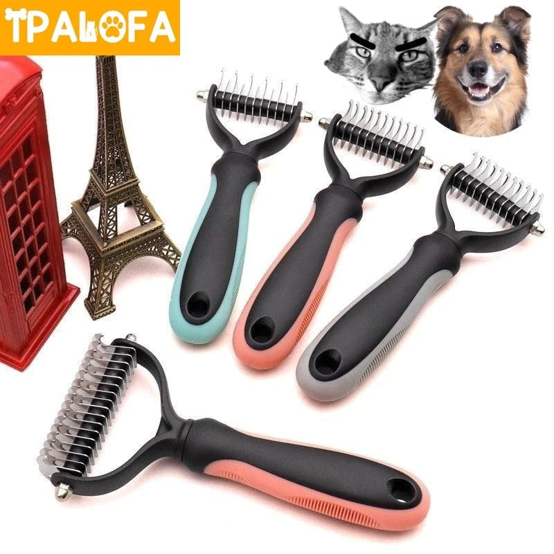 Dog Brush Pet Dog Hair Remover Cat Comb Grooming and Care Brush for Matted Long Hair and Short Hair Curly Dog Supplies