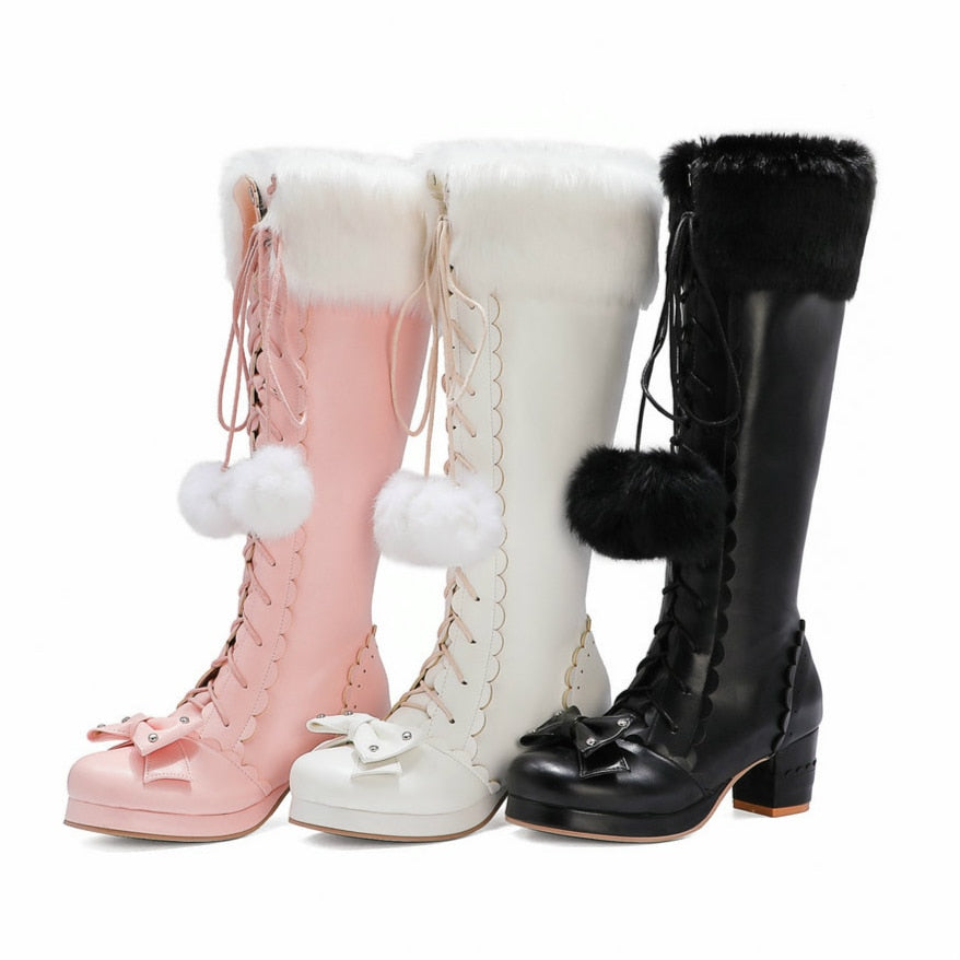 Princess Bowtie High Boots - Executive-Skincare